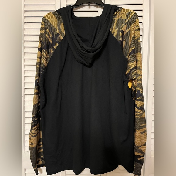 NWT Zubaz Pittsburgh Steelers Color Block Camo Sleeves Hoodie sz XXL MSRP $84.99 - Picture 6 of 6